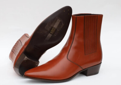 Celine Jacno Chelsea Mens Boots Size 41/ US 8 in Brown Leather | eBay