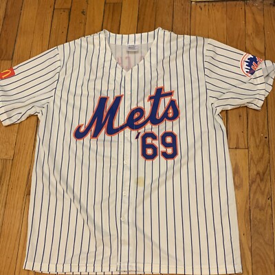 NY METS 1969 WORLD SERIES WHITE JERSEY SGA XL 50 ANNIVERSARY New