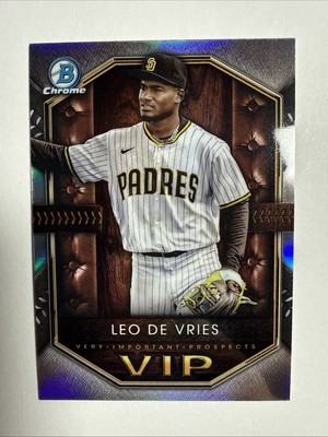 Leo De Vries 2025 Bowman Chrome Refractor VIP #VIP-14 San Diego