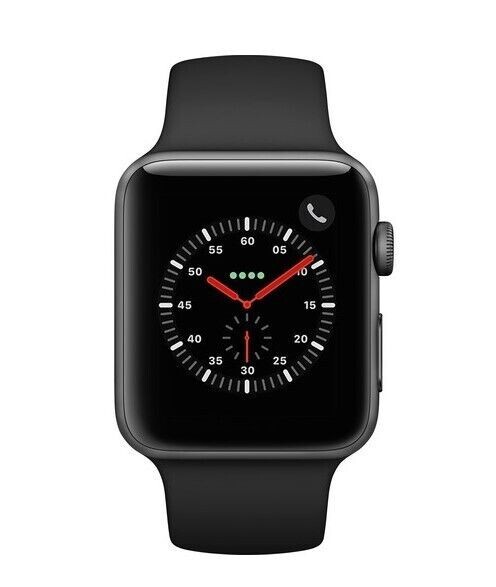 Apple Watch Series 3 GPS Cellular 42mm Aluminum Gray Case MQK22LL