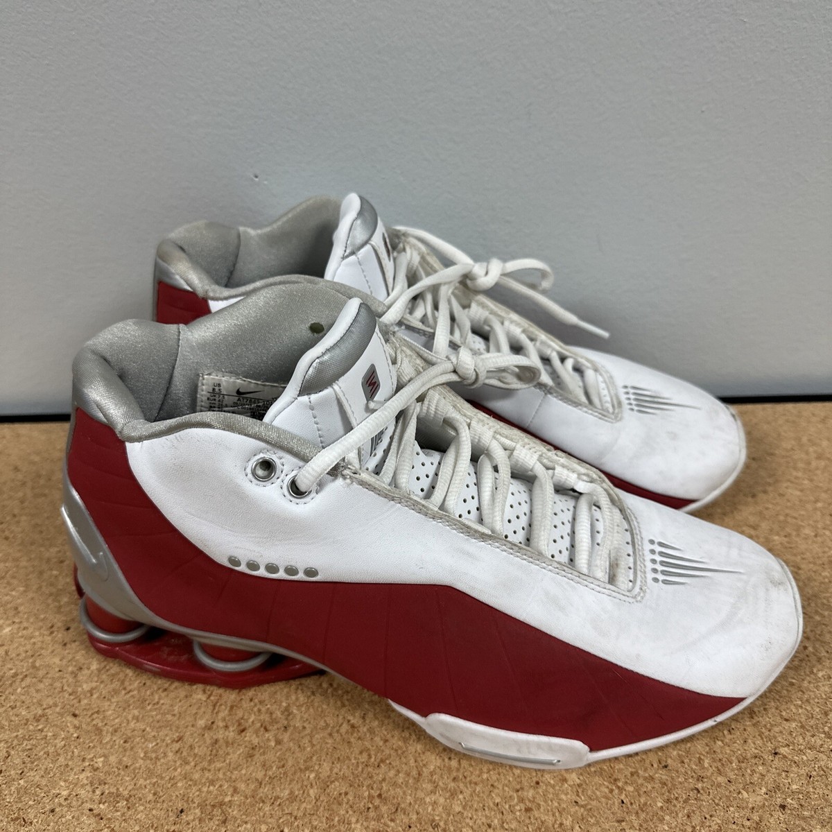 Nike Shox BB4 Retro Varsity Red AT7843-101 Shoes Sneakers Size MEN