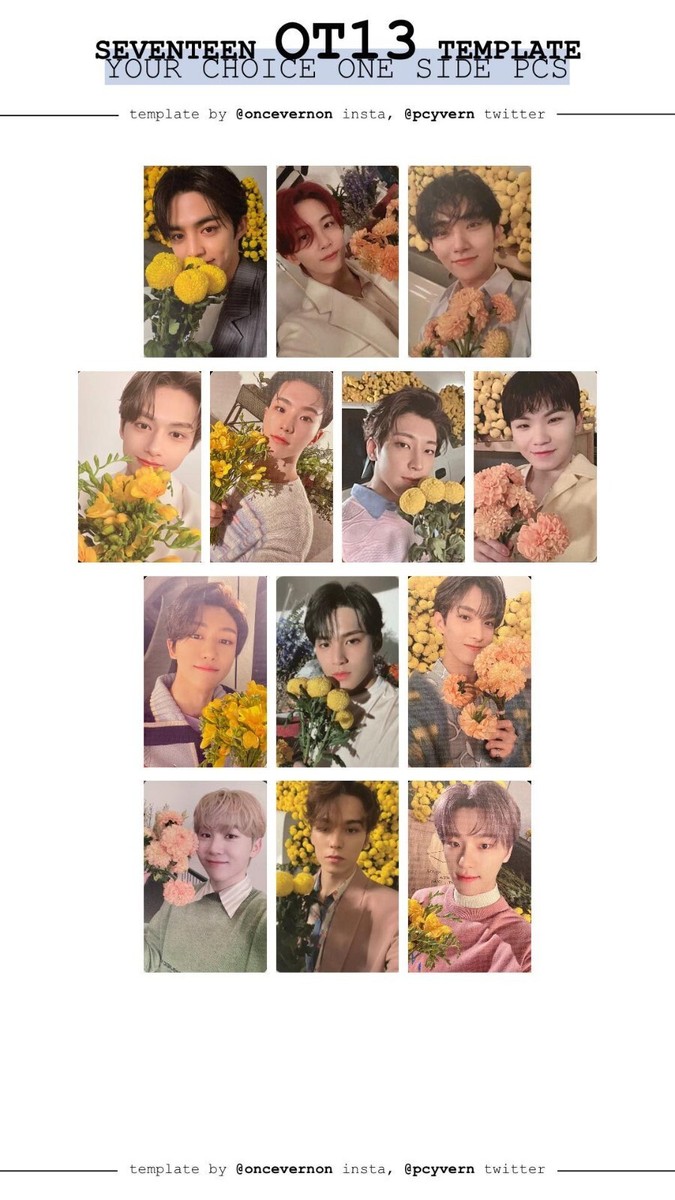 SEVENTEEN 8TH mini album YOUR CHOICE all version PHOTOCARD one