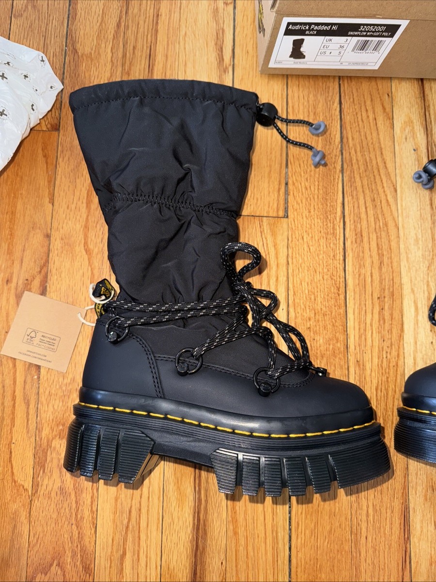 Dr. Martens Audrick Padded Hi Sz 5 W Snowplow Winter Snow boot