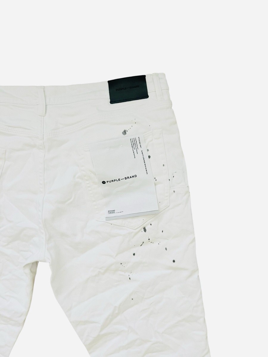 Purple Brand Jeans Mens Slim Fit Optic White P001 $265 Size 40/34