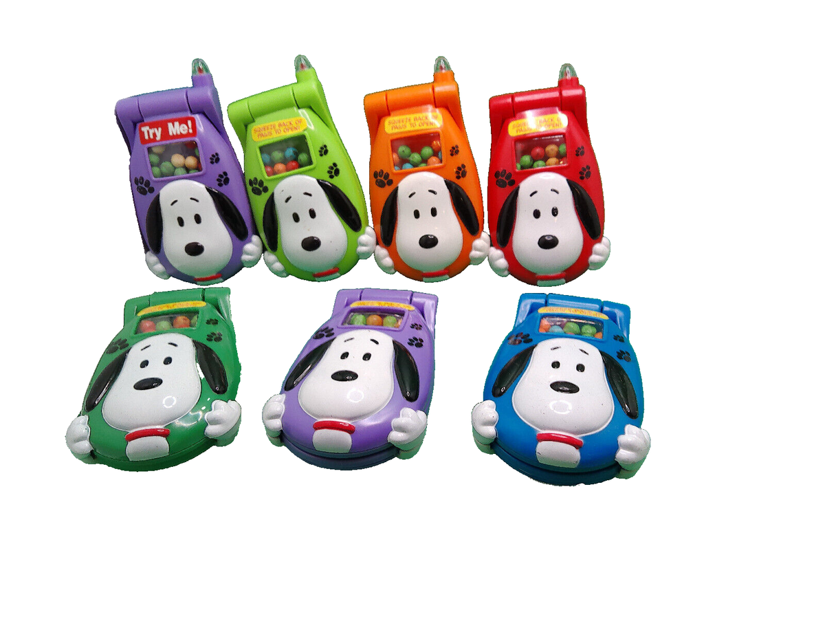 Snoopy Peanuts lot 7 Galerie candy cell phone toy 2009 issued many
