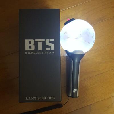 BTS Army Bomb Ver 2 Stick Pen Light Strap Bantan Boys Official