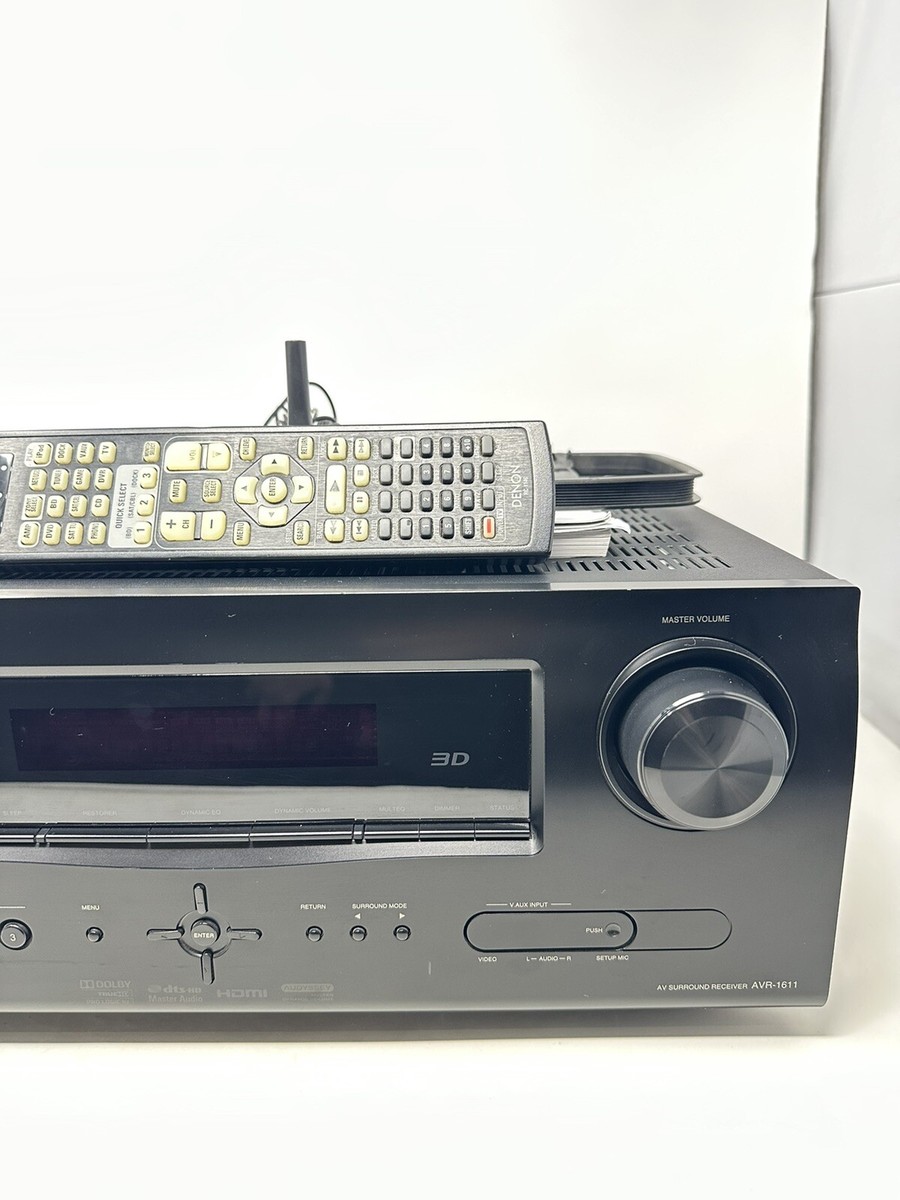 Denon AVR-1611 7.1 Channel A/V Home Theater Receiver HDMI Remote