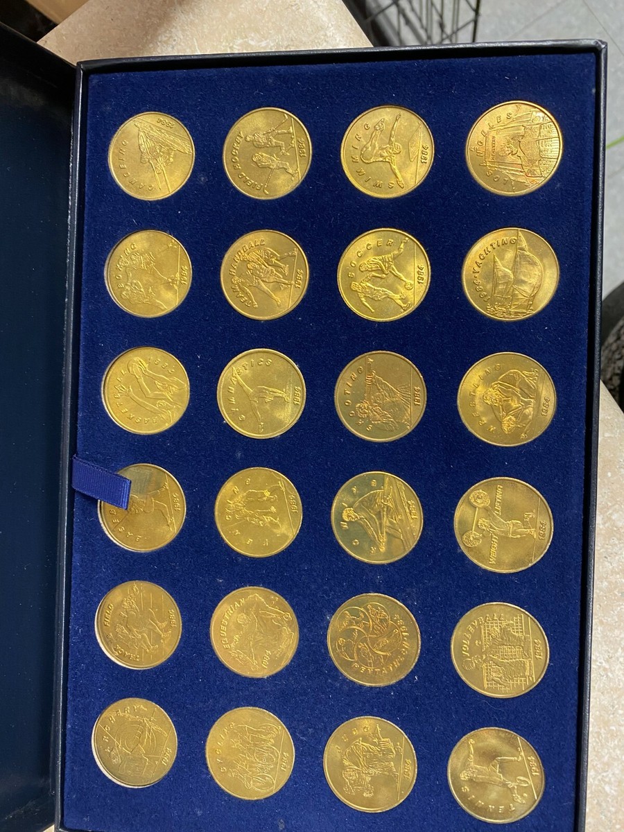 VINTAGE 24-Piece Token Coin Set, Games of the XXIIIrd Olympiad Los