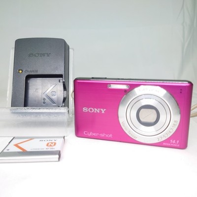 Exc+] SONY Cyber Shot DSC-W530 Pink Digital Camera 4x 14.1MP From