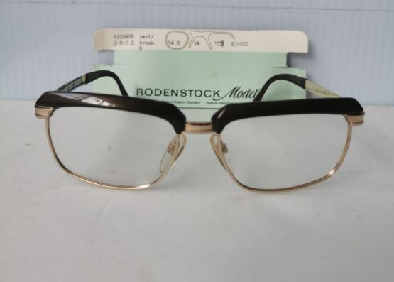 RODENSTOCK Frame/SUNGLASSES Richard Authentic Retired Yellow Gold