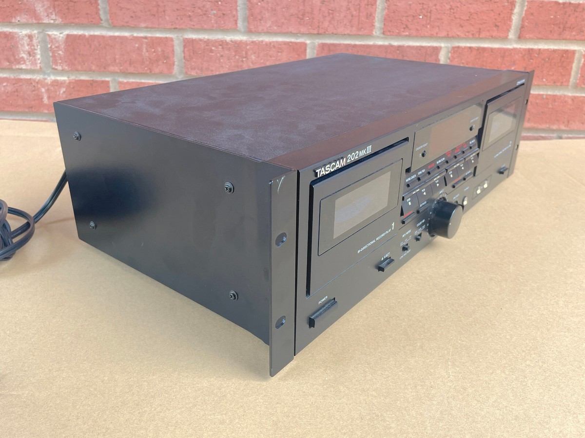 Tascam 202 MkIII Professional Dual Cassette Deck Vintage Rare as