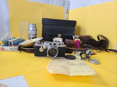 Leica DRP Ernst Leitz GmbH Wetzlar Germany Camera 3 lens & extra