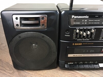 PANASONIC RX-CT810 Portable AM/FM Stereo Radio Dual Cassette Deck