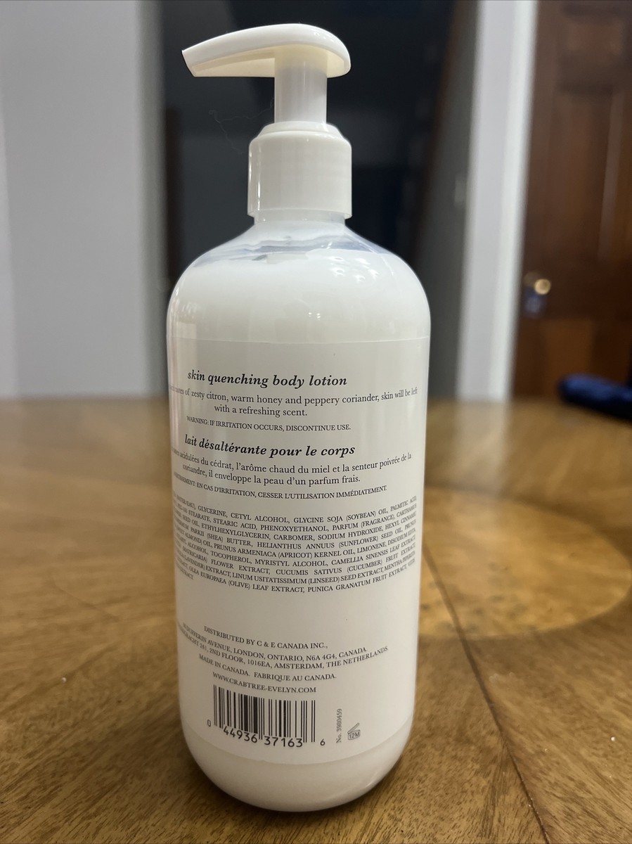 Crabtree & Evelyn Citron Honey Coriander Skin Quenching Body