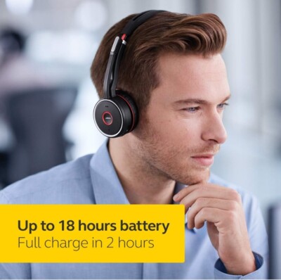 Jabra Evolve 75 Wireless Bluetooth Headset (model # HSC040W