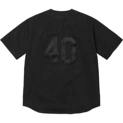 Supreme 40 Acres Twill Baseball Jersey Black | eBay
