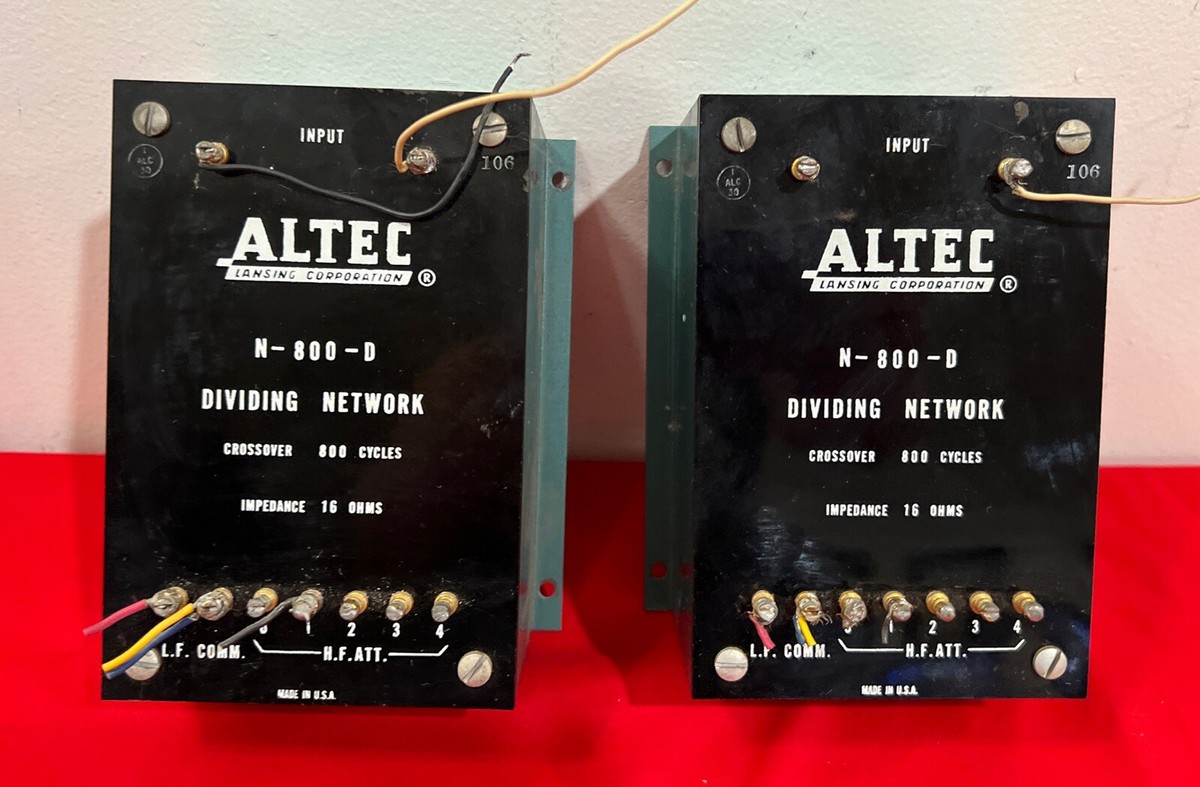 Altec N-800-D Dividing Networks Crossovers | eBay