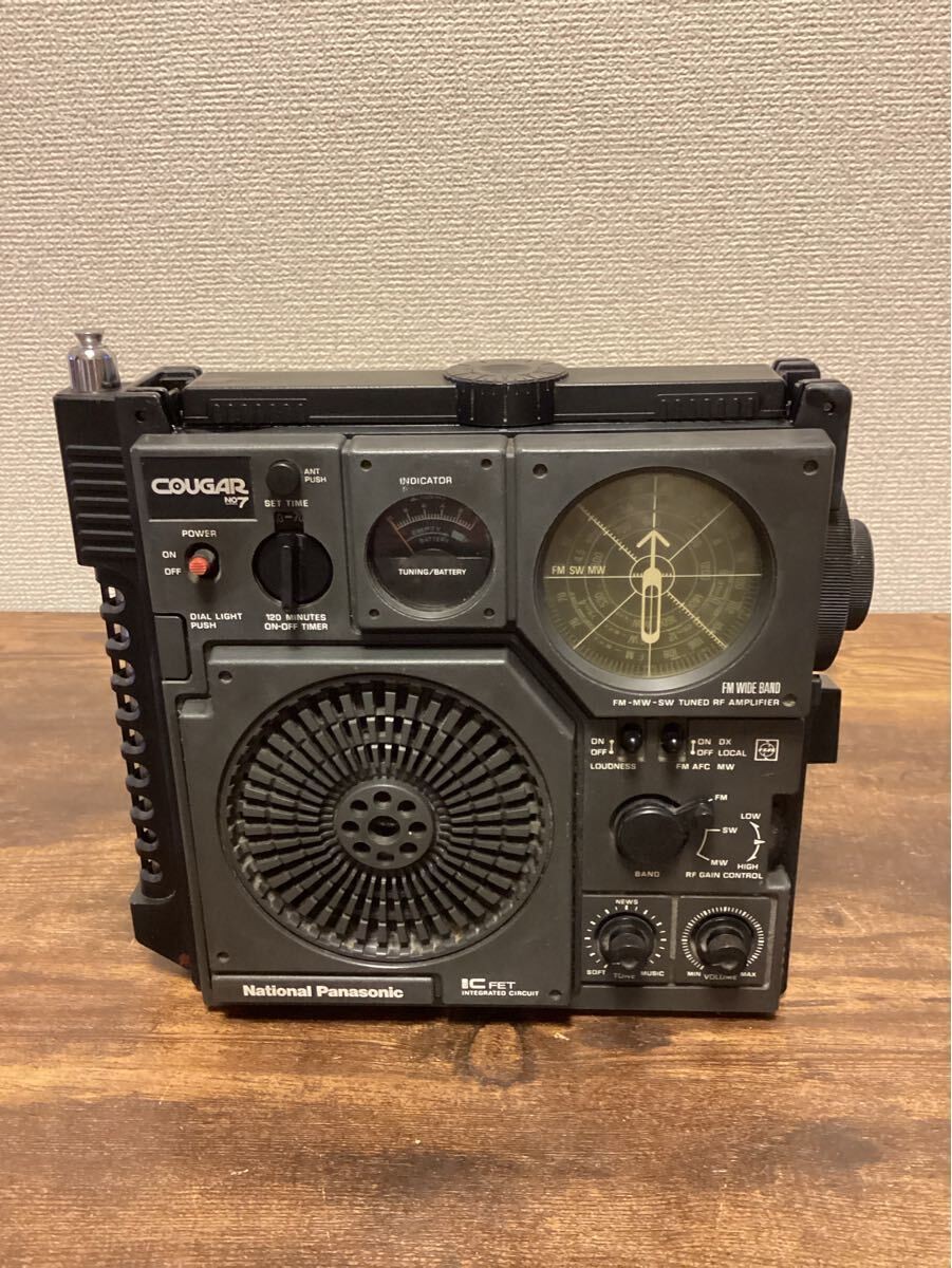 National Panasonic COUGAR No.7 ラジオ National Panasonic COUGAR NO
