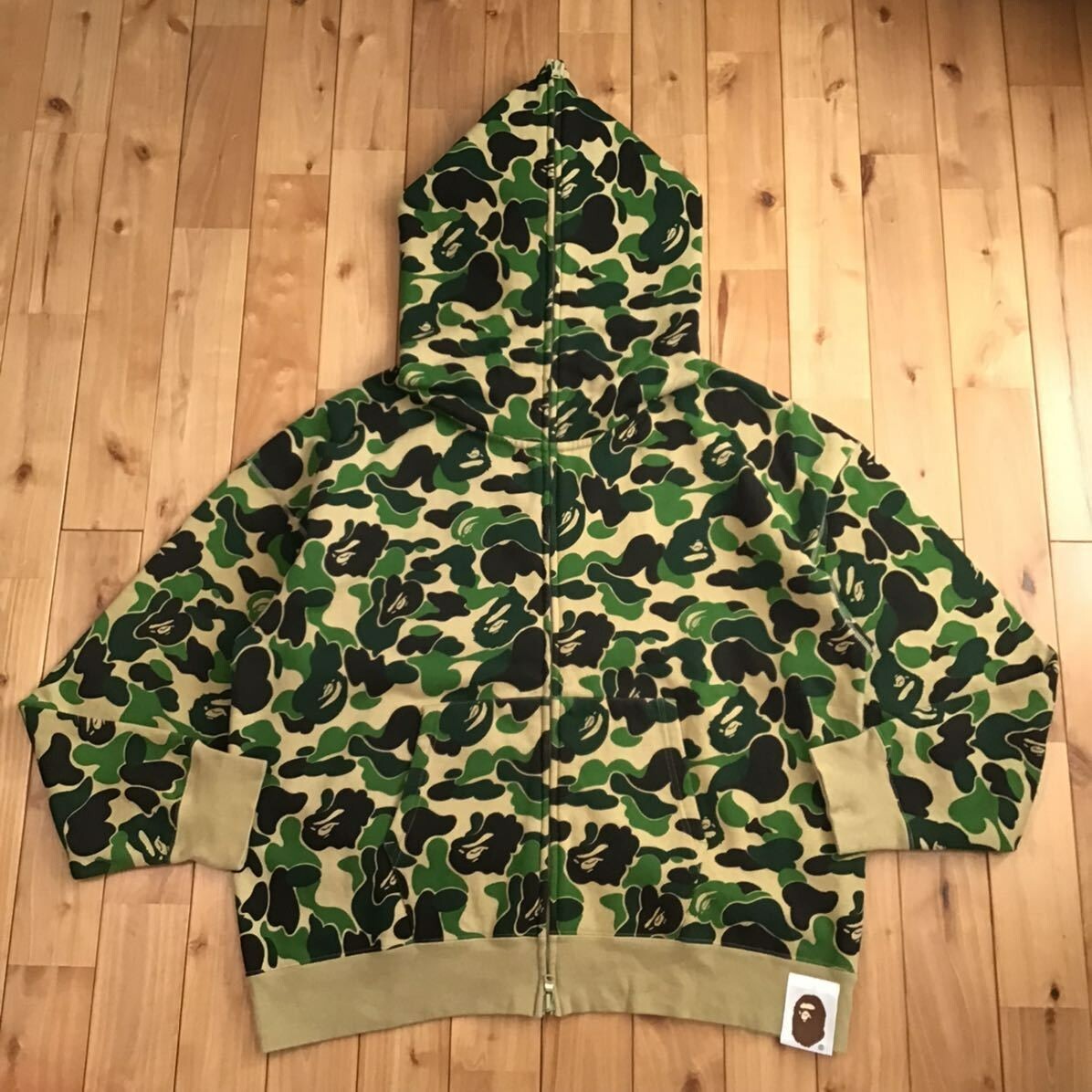 BAPE GIANT ABC CAMO FULL ZIP HOODIE A Bathing Ape Size XL | eBay