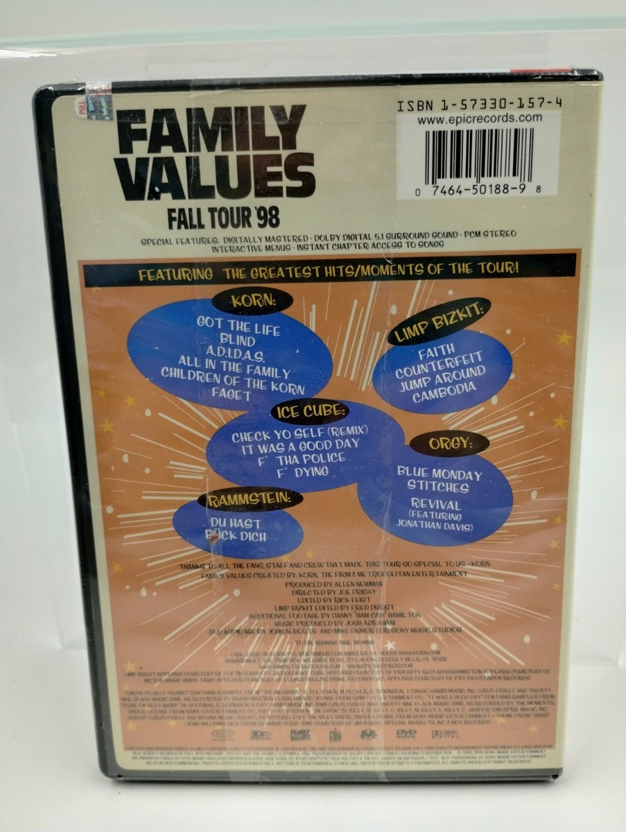 Family Values Tour 98 (DVD, 1999) for sale online | eBay