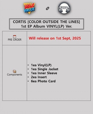 CORTIS [COLOR OUTSIDE THE LINES] 1st EP Album VINYL Ver/LP+2
