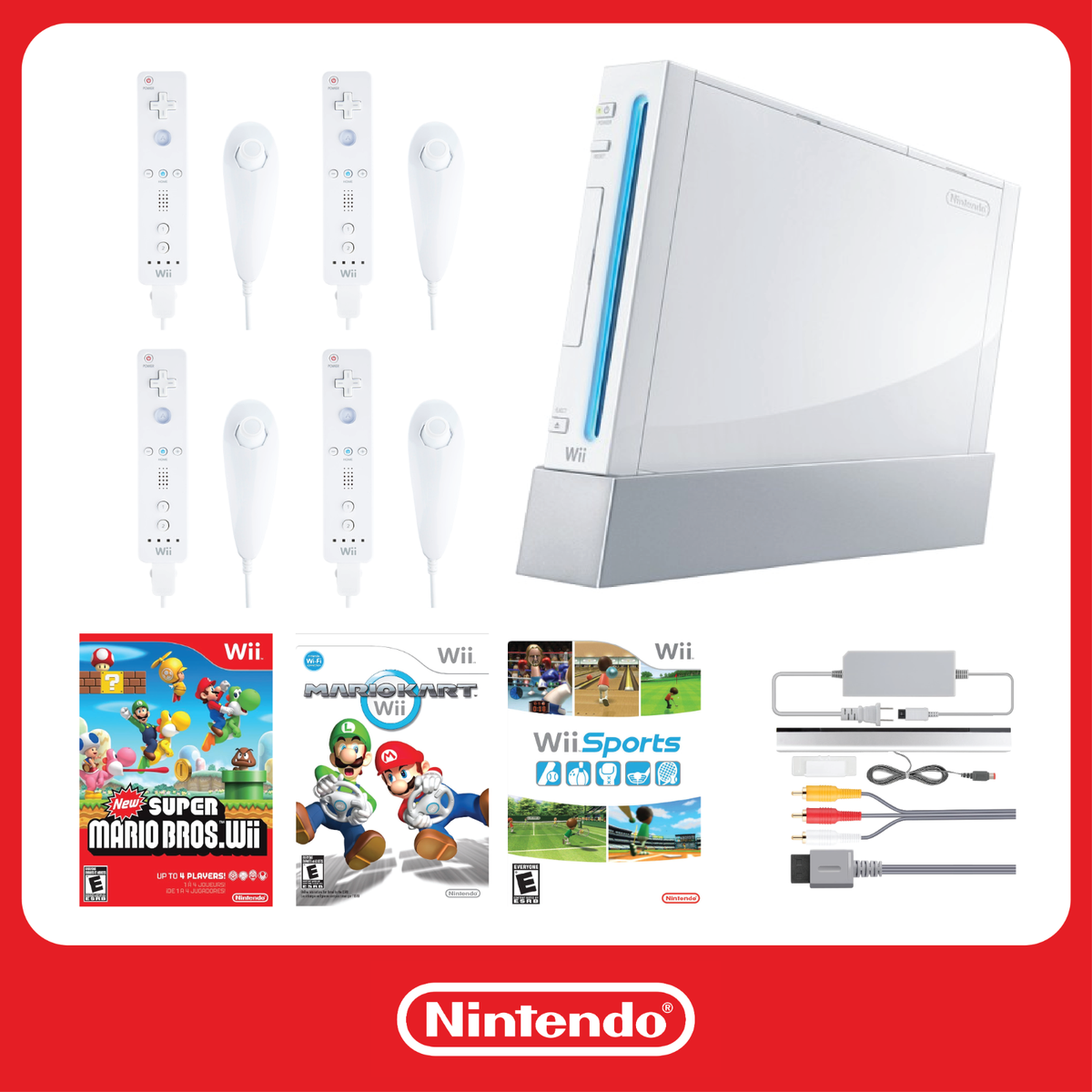 Official Nintendo Wii Game Console ~ Pick ~ Mario Kart, Wii Sports