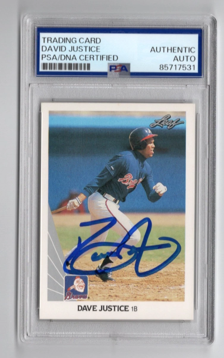 David Justice 1990 Season Baseball Sports Trading Cards