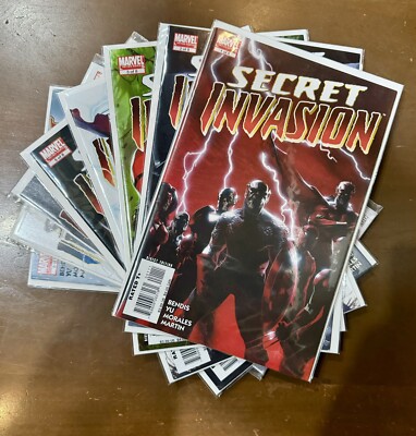 Secret Invasion #1-#8 Complete Series Set (Marvel Comics 2008) NM