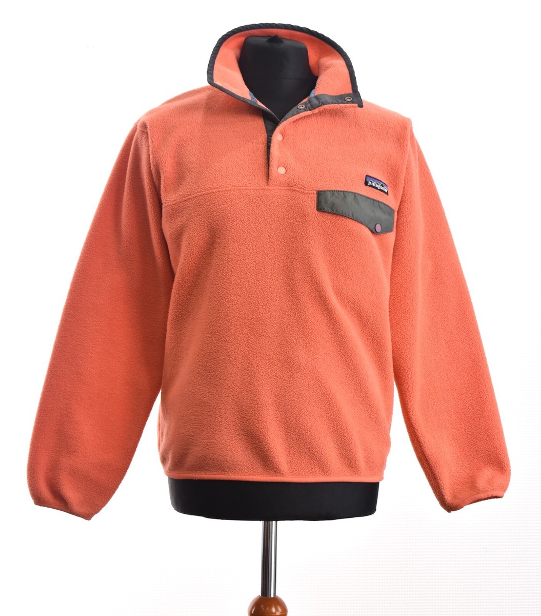 PATAGONIA Men's Synchilla Snap T Fleece Jacket Salmon Pink One