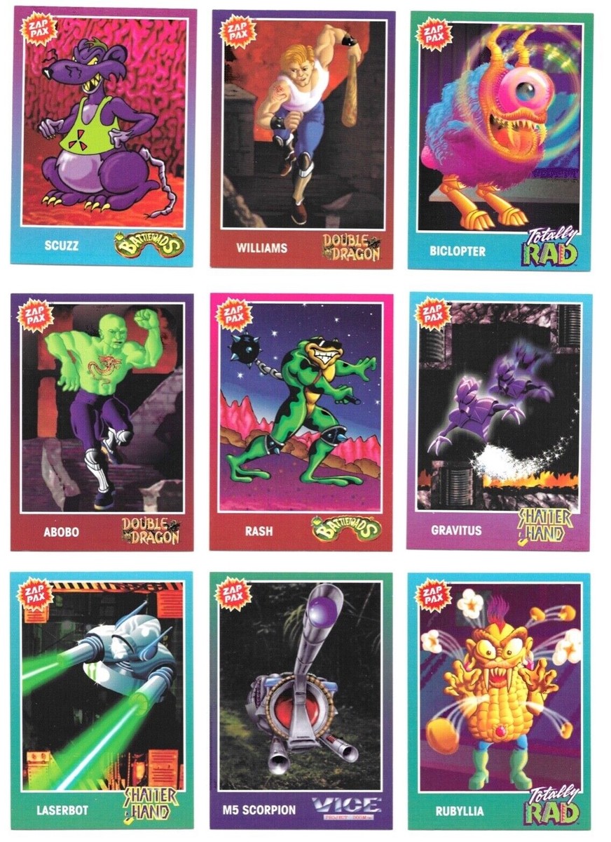 1992 Zap Pax Series 1 Video Game Trading Cards / You Choose #s 1