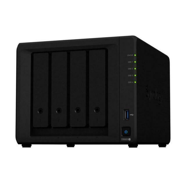 Synology DS920+ 4 Bay NAS DiskStation 4GB - Black for sale online