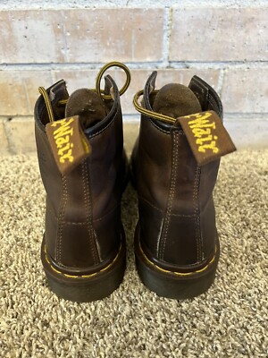 Vintage 90s Dr Martens Brown Boots Made in England Doc Martens Sz