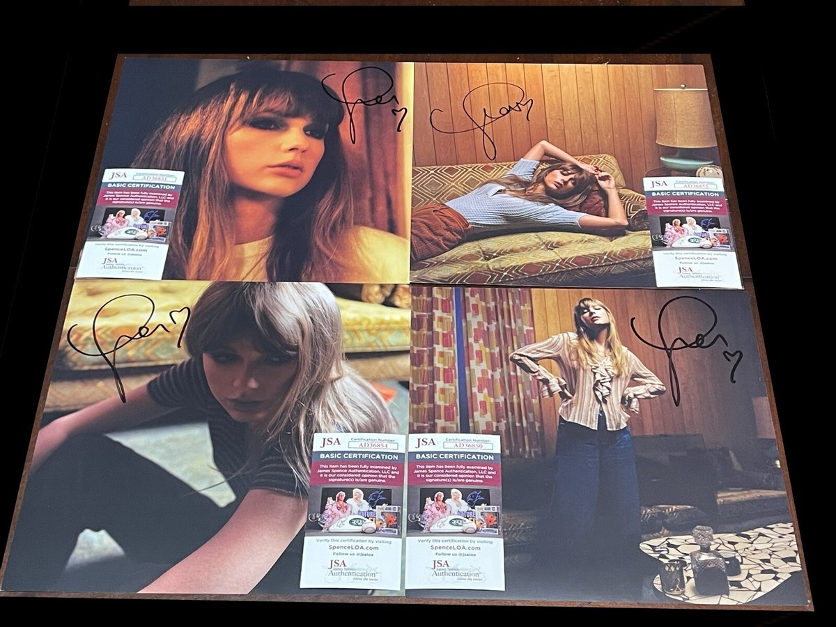 Taylor Swift Midnights Signed Complete Set of 4 Autograph Vinyl
