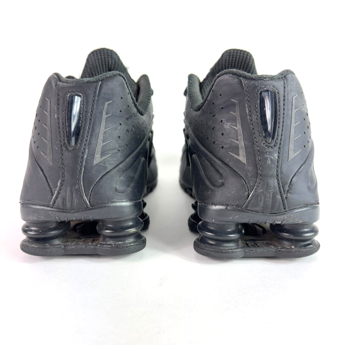 Nike Shox R4 Mens Sneakers Running Shoes Triple Black 104265 044