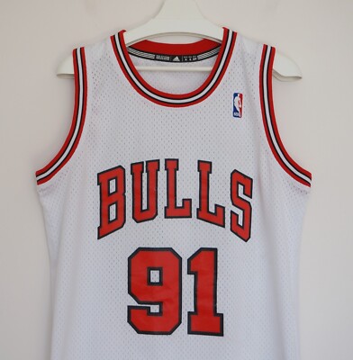 Adidas Dennis Rodman 91 NBA Bulls Jersey Size S | eBay