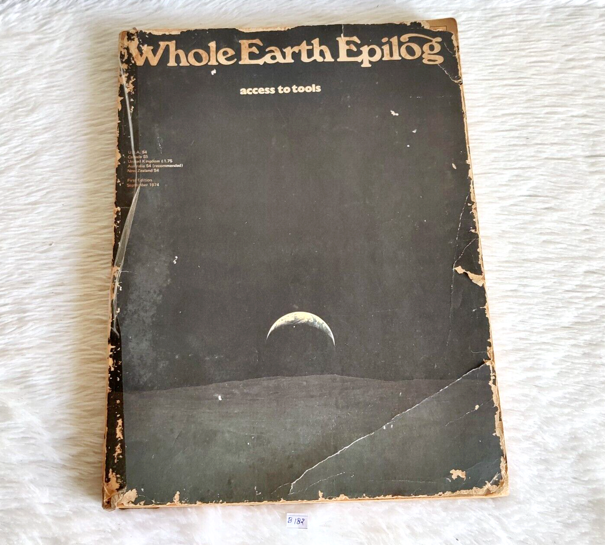 1974 Vintage Whole Earth Epilog English Language Geography Old