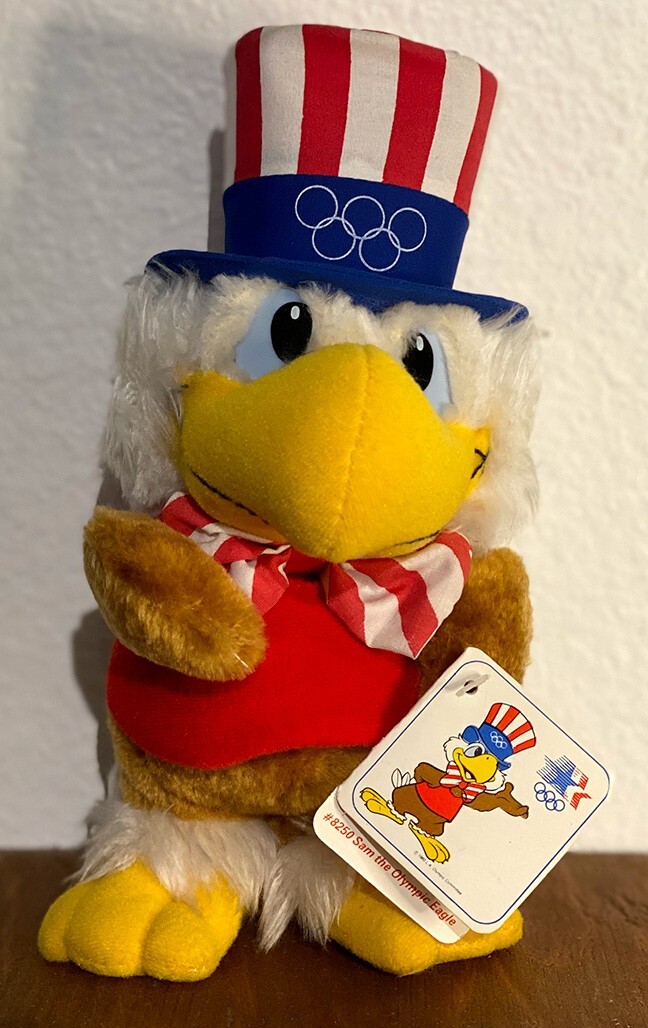Vintage Plush 1980 Sam the Olympic Eagle #8250 By Wallace Berrie
