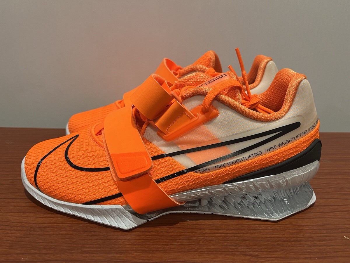 Nike Romaleos 4 Weightlifting Shoes Total Orange Black White