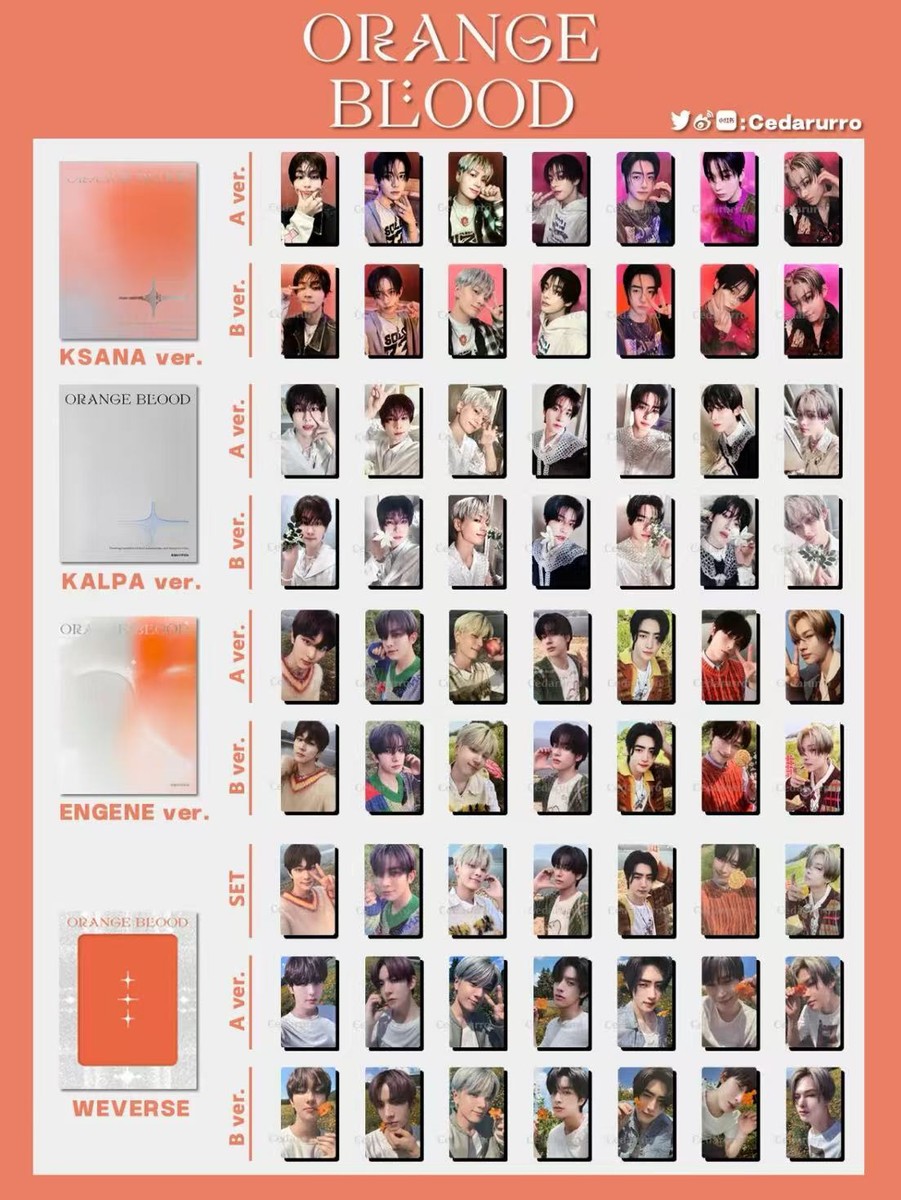 ENHYPEN ALBUM Mini6 Orange Blood Official Photocard【KSANA|KALPA