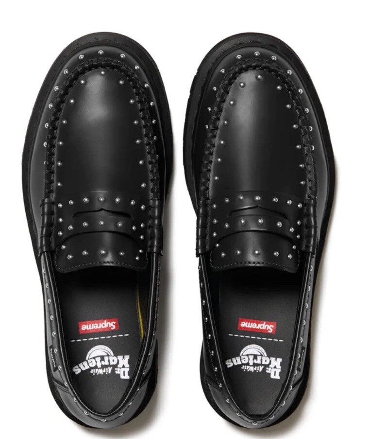 SUPREME x DR MARTENS PENTON STUDDED LOAFER BLACK SS25 41873001
