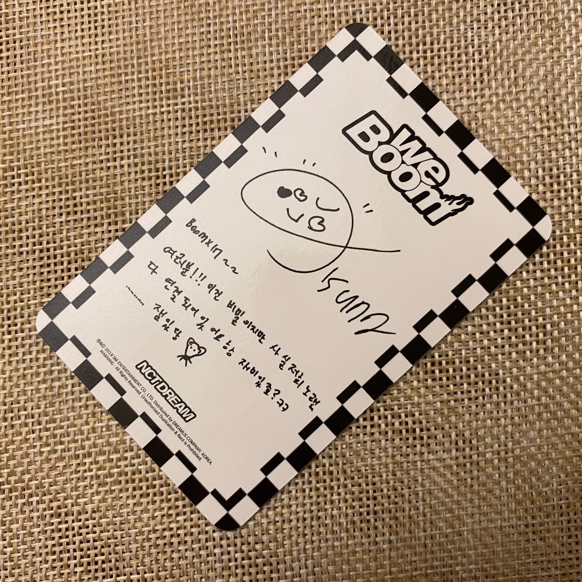 NCT Dream JISUNG #1 [ We Boom ] Official Photocard, Boom Ver