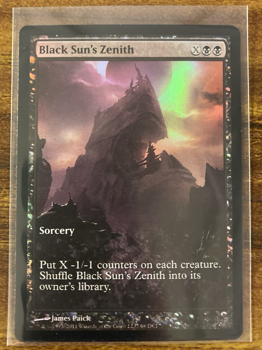 MTG✨BLACK SUN'S ZENITH (Game Day/Champ) Full Art Promo FOIL✨DCI