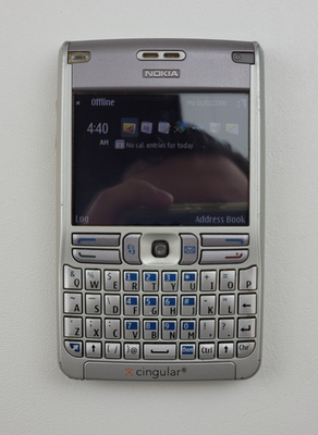 RETRO Nokia E62 (E62-1) QWERTY Cell Phone for Cingular - Silver