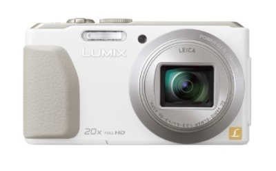 Panasonic Digital Camera Lumix TZ40 18.1 MP 20X White DMC-TZ40-W