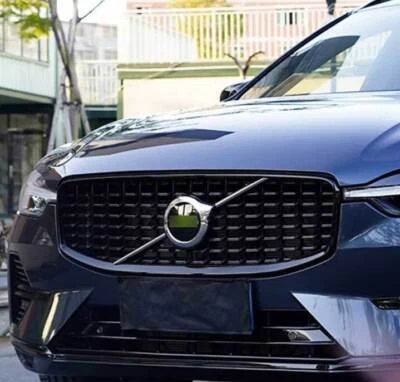 For Volvo XC60 2018-2024 ABS Glossy Black Exterior Front Grille