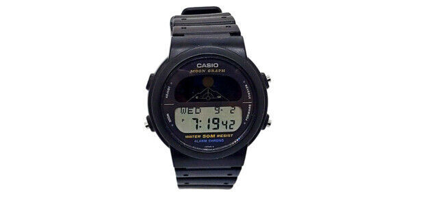 Casio Moon Graph Black Men's Watch - GMW-15 for sale online | eBay