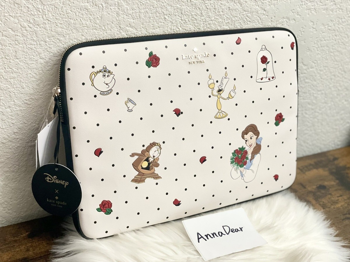 Kate Spade X Disney Beauty and The Beast Laptop Sleeve Limited