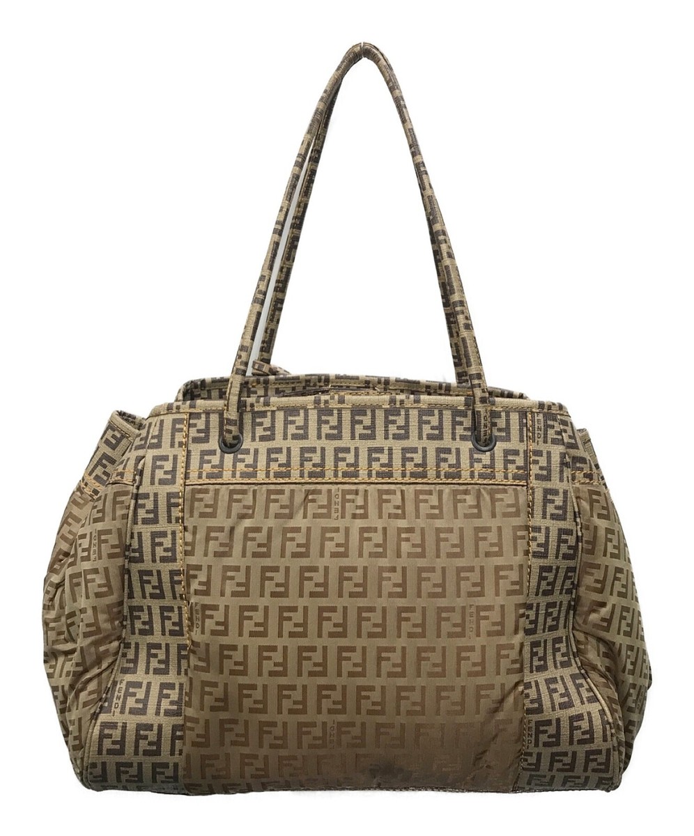 FENDI Zucchino Tote Bag Nylon Beige 8BN174 Auth hk1659 | eBay