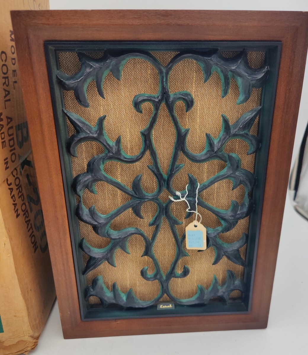 Coral BX-200 Bookshelf Speaker System Sounds Great - See Video