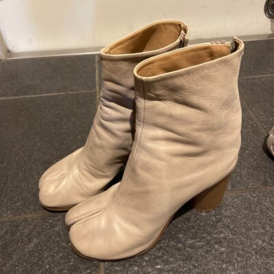 Maison Margiela Tabi Boots 38 Beige Women with Box from JP | eBay